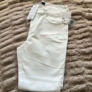 NWT Liverpool Los Angeles Madonna no see thru white jeans size 8